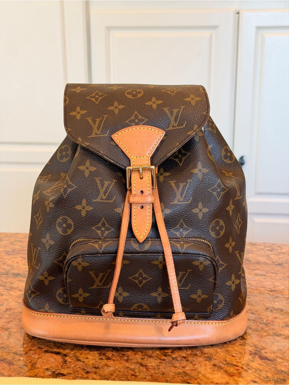 Y2K Louis Vuitton Montsouris MM Backpack Monogram
